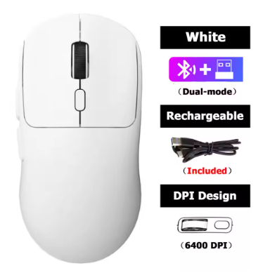 High Quality Rechargeable Wireless Mice Support Bluetooth/2.4G Gaming Mouse High Precision Silent Gamer Mice