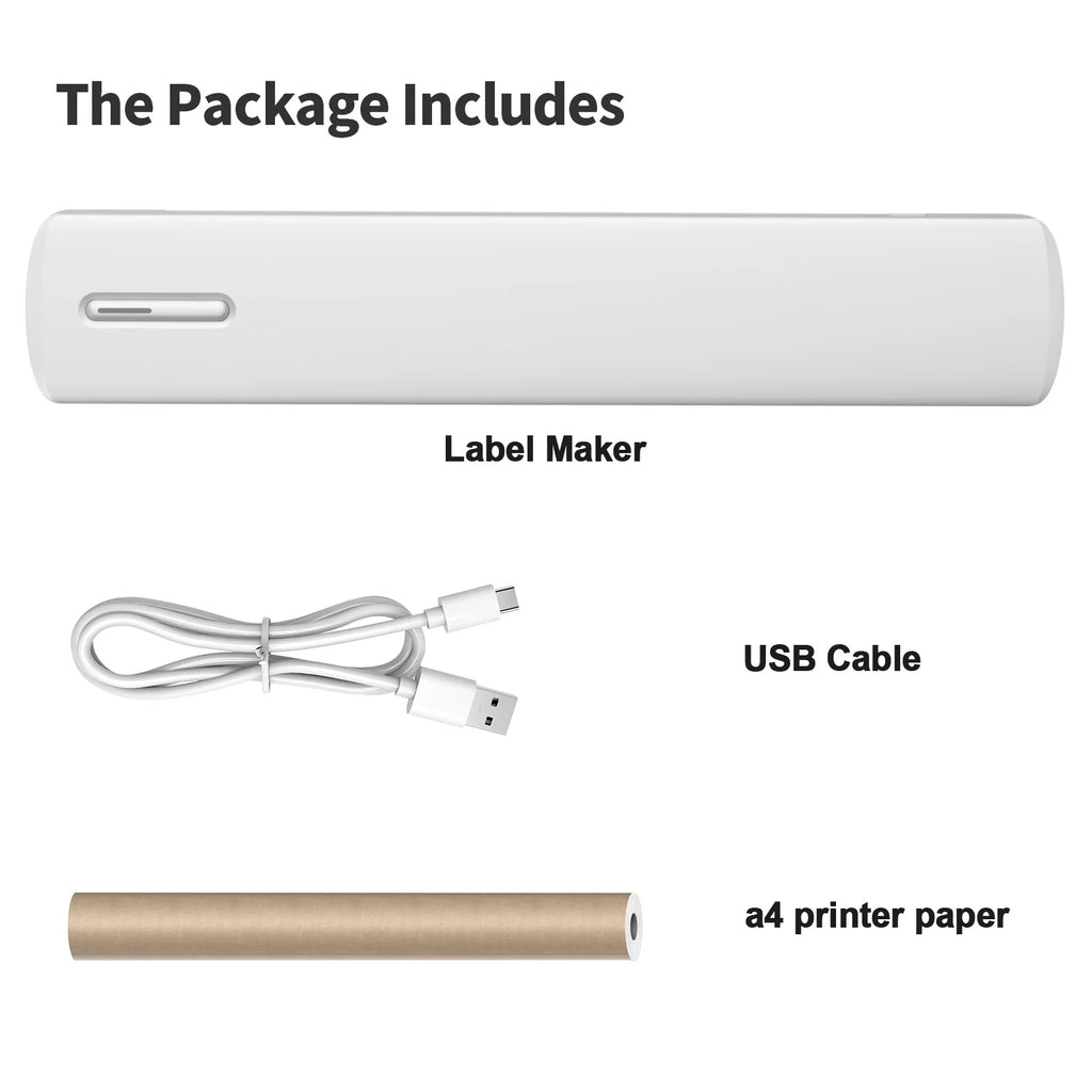 Inkless Portable Printer Thermal Wireless