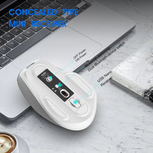Load image into Gallery viewer, Noiseless Dual Mode Wireless Mouse Bluetooth 2.4G, Silent Click, DPI Adjustable, 500mA Battery, Display
