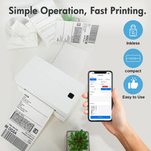 Load image into Gallery viewer, Thermal Label Printer Portable No Ink Required 300DPI 4x6 for Small Business WiFi Bluetooth USB High Speed Express Airway Bill