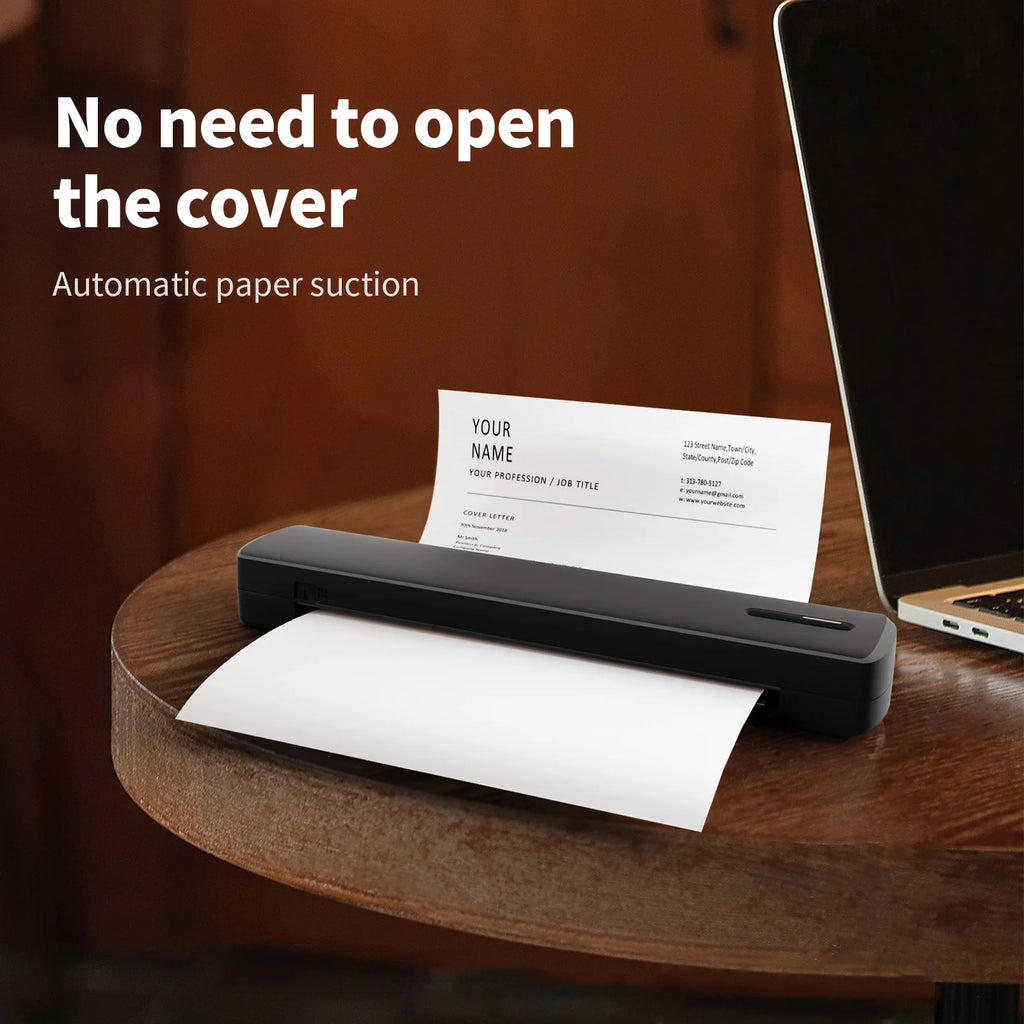 Inkless Portable Printer Thermal Wireless